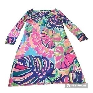 Lilly Pulitzer floral tropical coastal dress